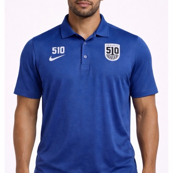 Nike Other - NIKE • Men’s Blue Oakland Roots Project 51O Dri-Fit Soccer Polo Shirt, L